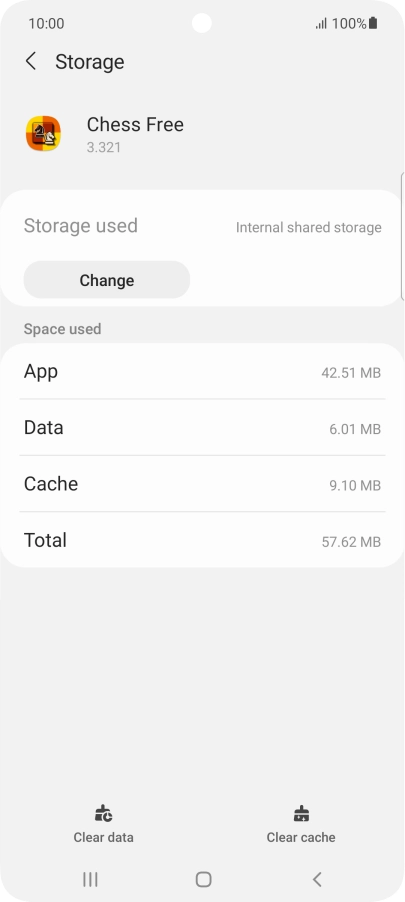 Press Clear cache.