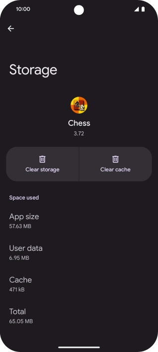 Press Clear cache.