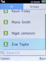 Press the Left selection key.