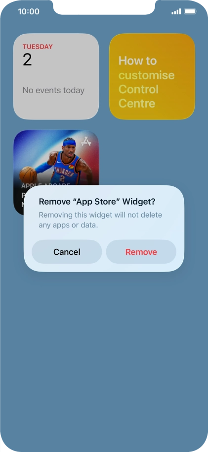 Press Remove.