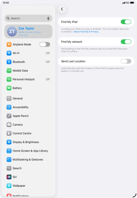 Press the indicator next to Press the indicator next to