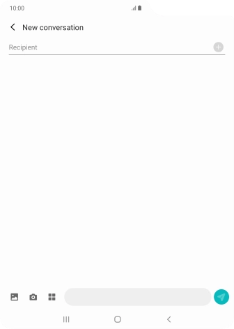 Press the search field and key in the first letters of the recipient's name. Press the search field and key in the first letters of the recipient's name.