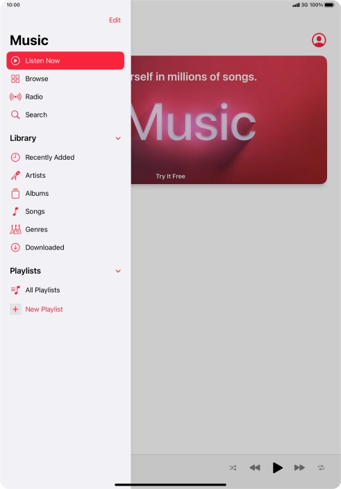 Press New Playlist. Press New Playlist.