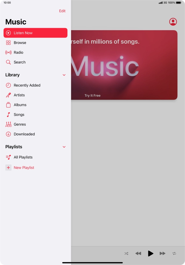 Press New Playlist. Press New Playlist.