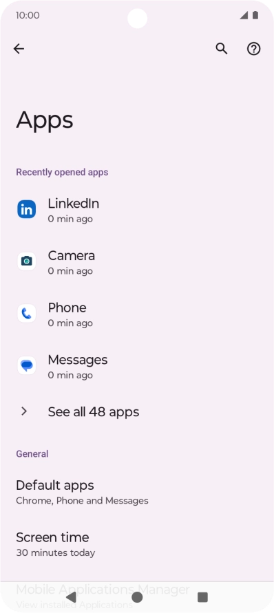Press See all apps.