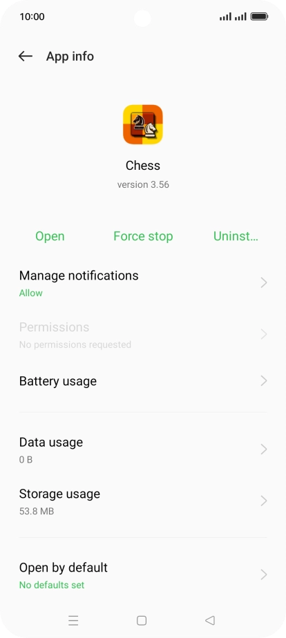Press Storage usage. Press Storage usage.