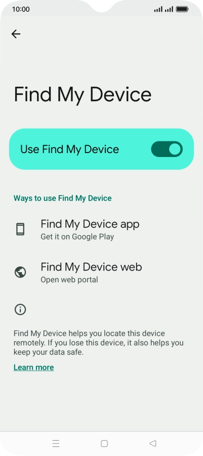 Press the Home key to return to the home screen. Press the Home key to return to the home screen.