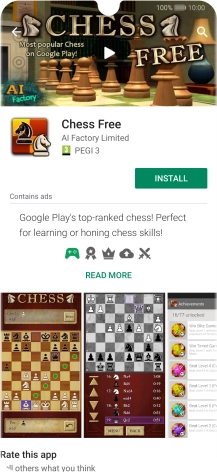 Press INSTALL and follow the instructions on the screen to install the app. Press INSTALL and follow the instructions on the screen to install the app.