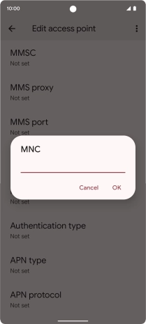 Key in 03 and press OK. Key in 03 and press OK.