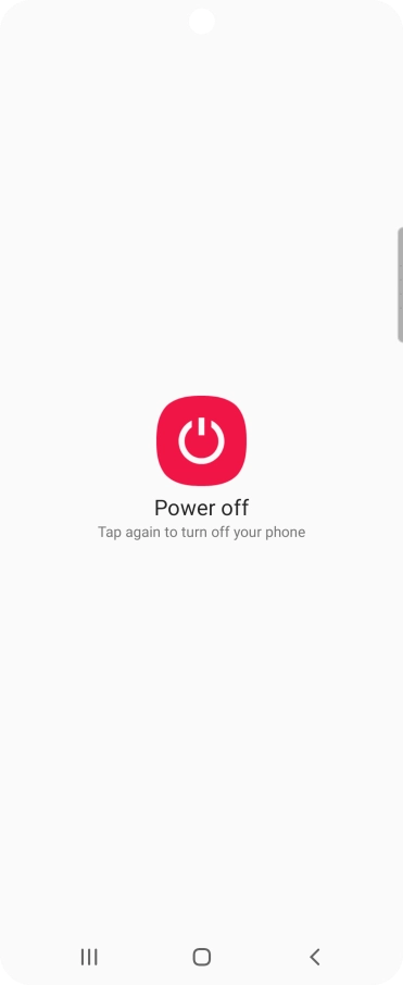 Press Power off.