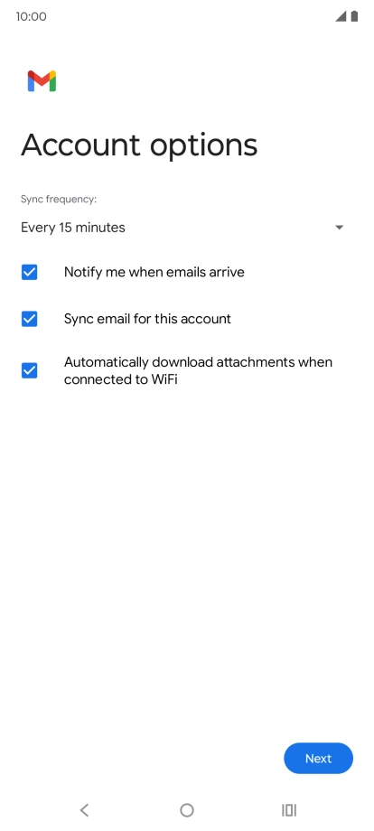 Press the drop down list below 