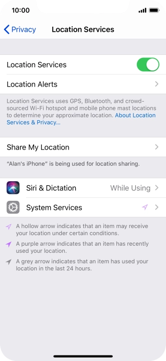 Press the required app. Press the required app.