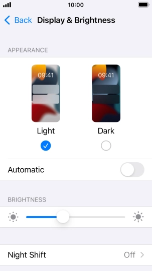 Press Dark. Press Dark.