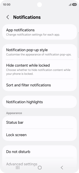 Press App notifications. Press App notifications.
