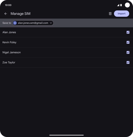 Press the drop down list next to 