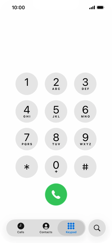Key in **21*+61414121121# and press the call icon.