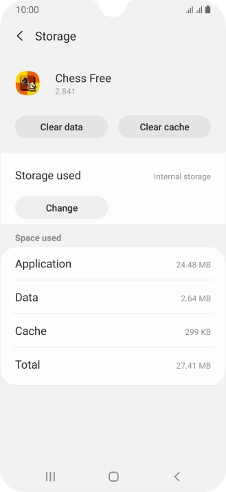 Press Clear cache.