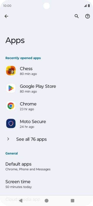 Press See all apps.