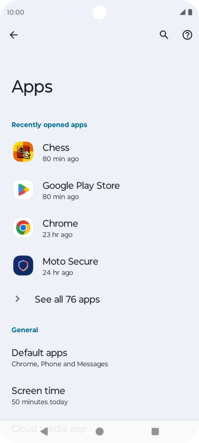 Press See all apps.