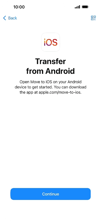 To transfer content to your phone, you need to install the app 