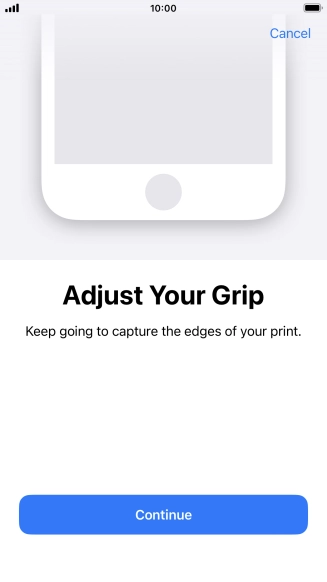 Press Continue. If you haven't previously selected a phone lock code, key in a code of your own choice twice.