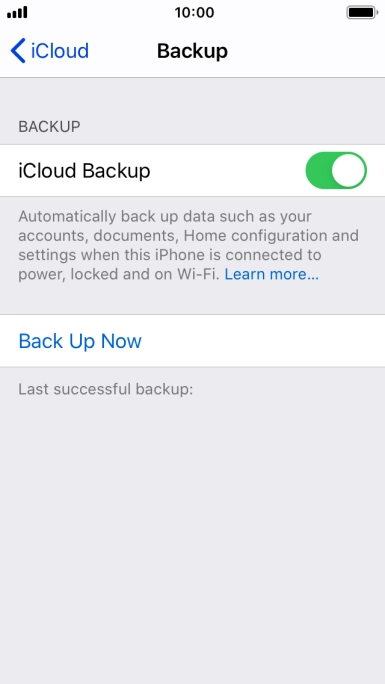 Press Back Up Now and wait while the phone memory is backed up. Press Back Up Now and wait while the phone memory is backed up.
