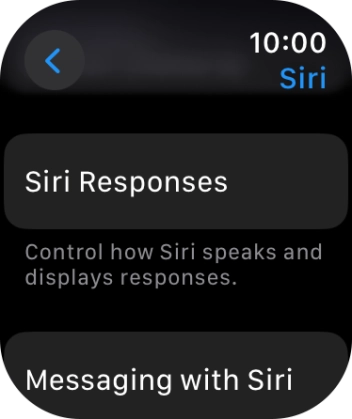 Press Siri Responses.