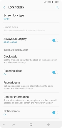 Press Screen lock type. Press Screen lock type.