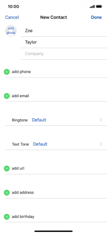 Press add phone.