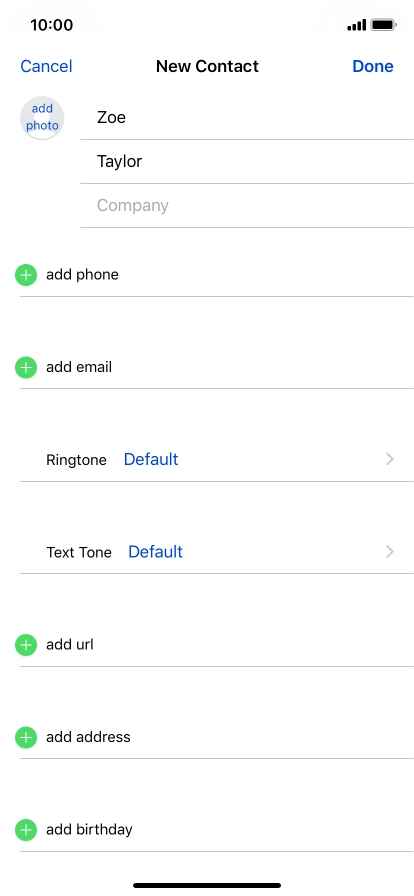 Press add phone.