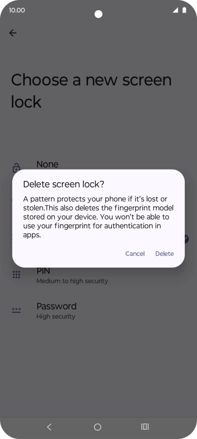 Press Delete.