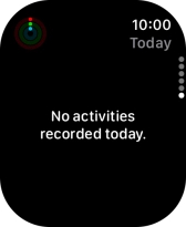 Slide your finger downwards to return to the overview with the coloured rings. Slide your finger downwards to return to the overview with the coloured rings.