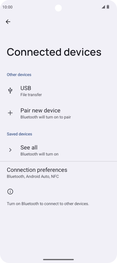 Press Pair new device. Press Pair new device.