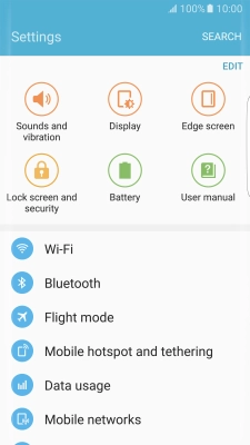 Press Mobile networks.