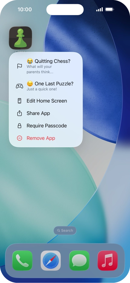 Press Require Passcode. Press Require Passcode.