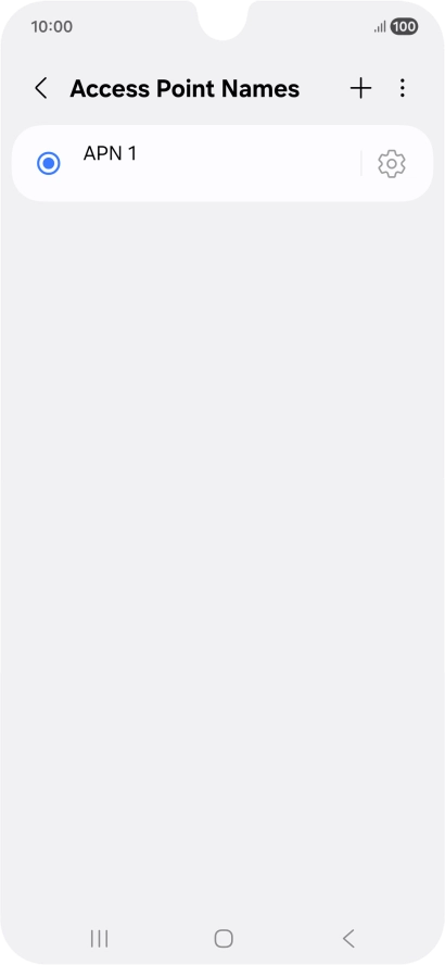 Press the add icon.