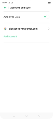 Press Add Account. Press Add Account.