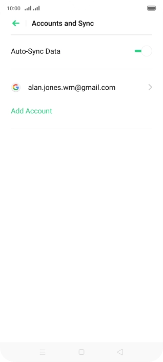 Press Add Account. Press Add Account.