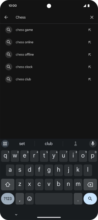 Key in the name or subject of the required app and press the search icon. Key in the name or subject of the required app and press the search icon.