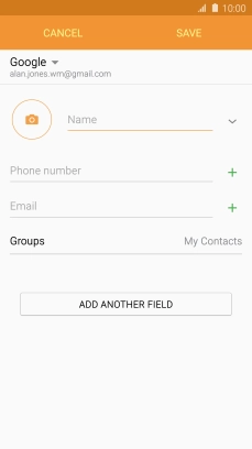 Press the address book drop down list. Press the address book drop down list.