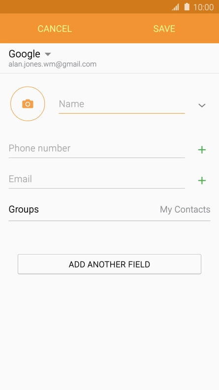 Press the address book drop down list. Press the address book drop down list.