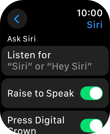 Press Listen for.
