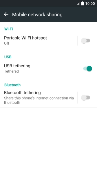 Press the Home key to return to the home screen.