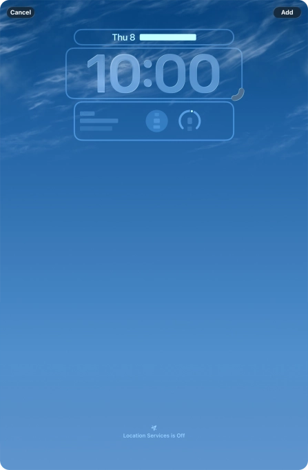 To customise the way the lock screen date is displayed, press the date widget and follow the instructions on the screen to select the required widget display mode. To customise the way the lock screen date is displayed, press the date widget and follow the instructions on the screen to select the required widget display mode.