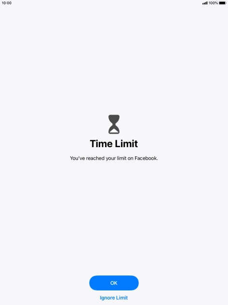 Press Ignore Limit.