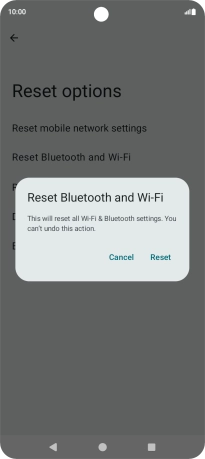 Press Reset. Press Reset.