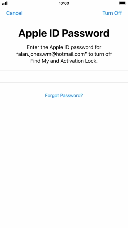 Press Turn Off. Press Turn Off.
