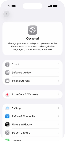 Press Software Update. If a new software version is available, it's displayed. Follow the instructions on the screen to update the phone software.
