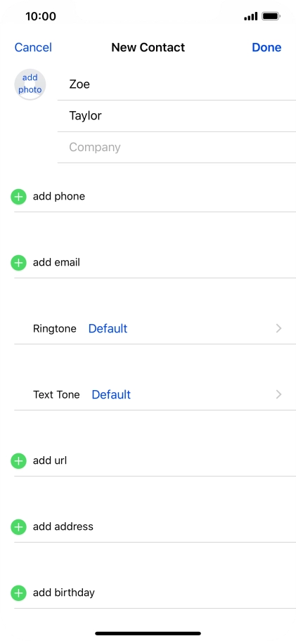 Press add phone.