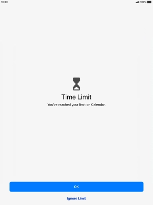 Press Ignore Limit.